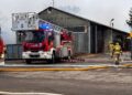 Pożar hali w Pawłowie. Pracowita wigilia strażaków