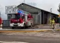 Pożar hali w Pawłowie. Pracowita wigilia strażaków