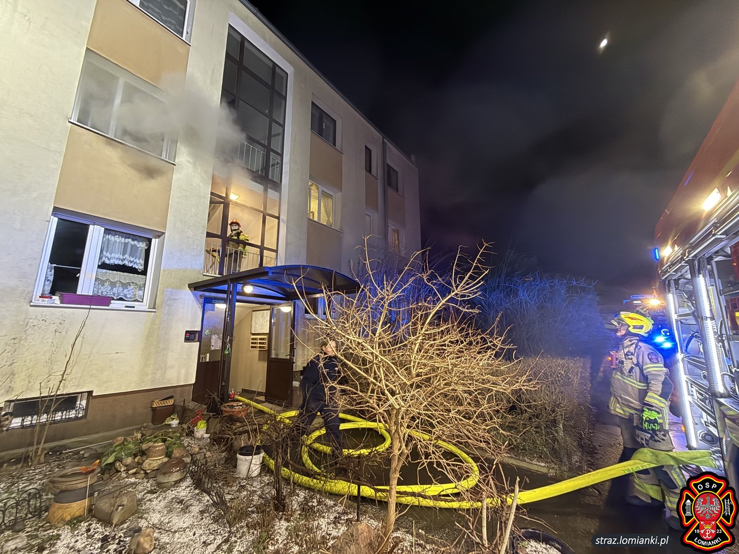 Pożar w Łomiankach. Jedna osoba nie żyje