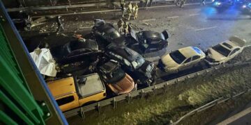 Karambol na trasie S19. Kilkanaście osób rannych