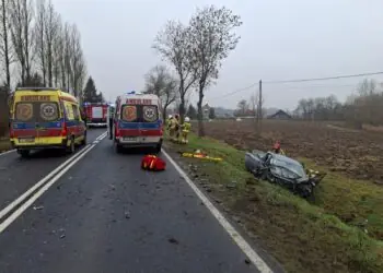  Śmiertelny wypadek na DK79 w Winiarach Dolnych