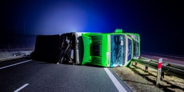 Pięć kolizji w jedną noc na obwodnicy Jarocina