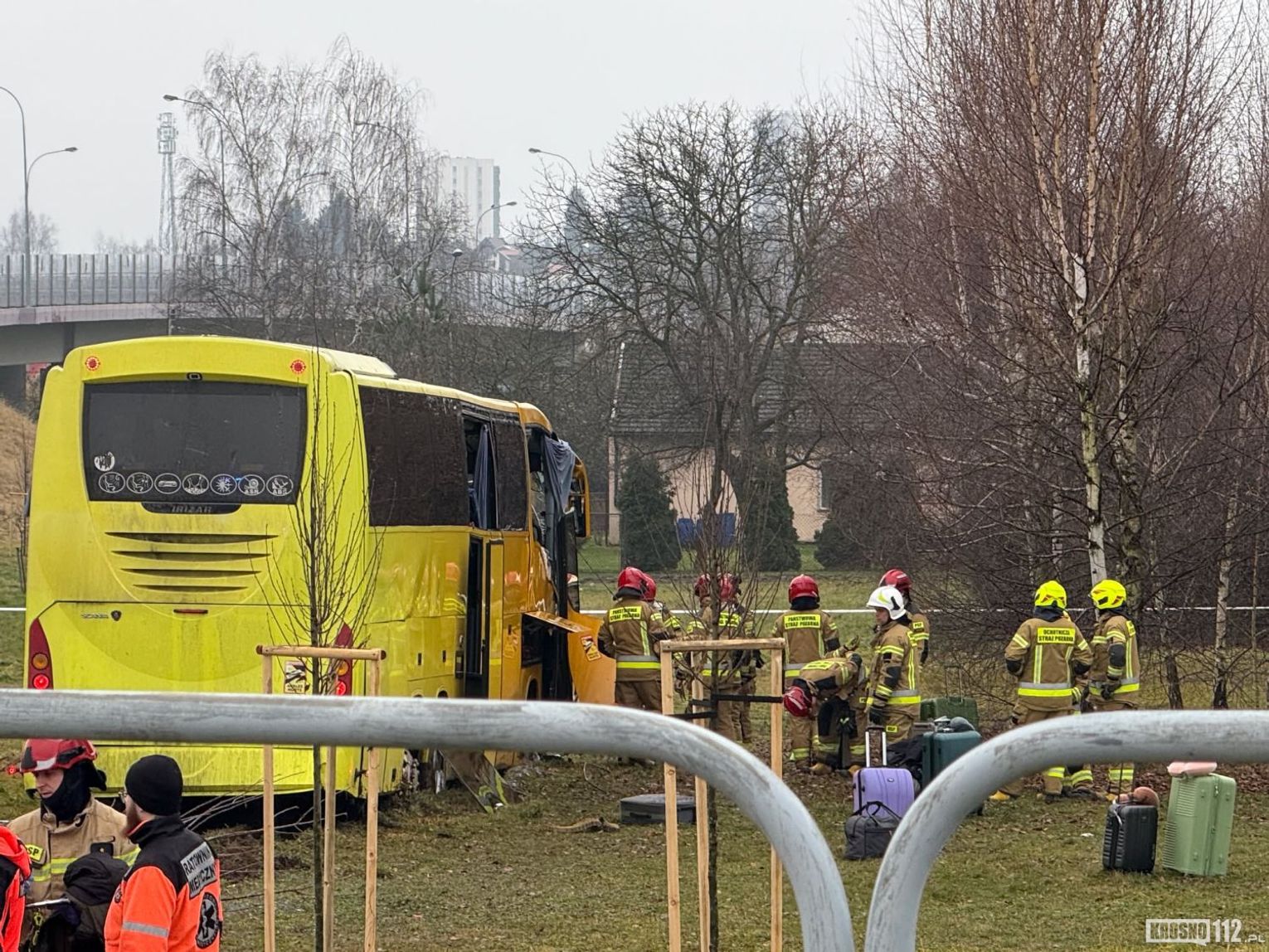 Wypadek autokaru w Rzeszowie. Są ranni