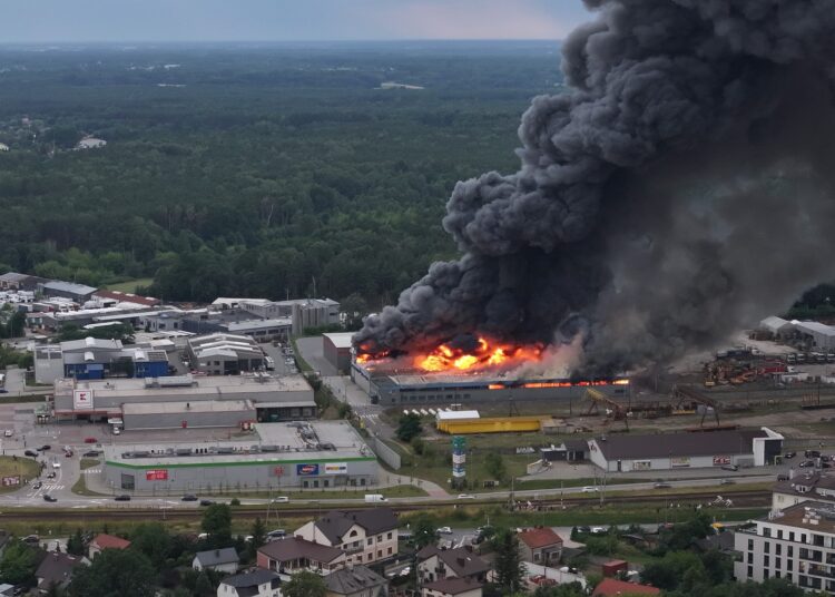 foto. Mińsk Mazowiecki z lotu ptaka - Adam Ziemiński - Fotografia Lotnicza