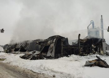 Pożar hali w Zagórzu. Z ogniem walczyło ponad 20 zastępów