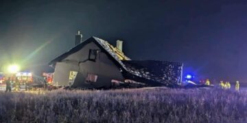 Wybuch gazu w Tykocinie. Budynek całkowicie zniszczony