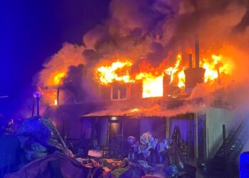 Tragiczny w skutkach pożar budynku w Kończycach Wielkich