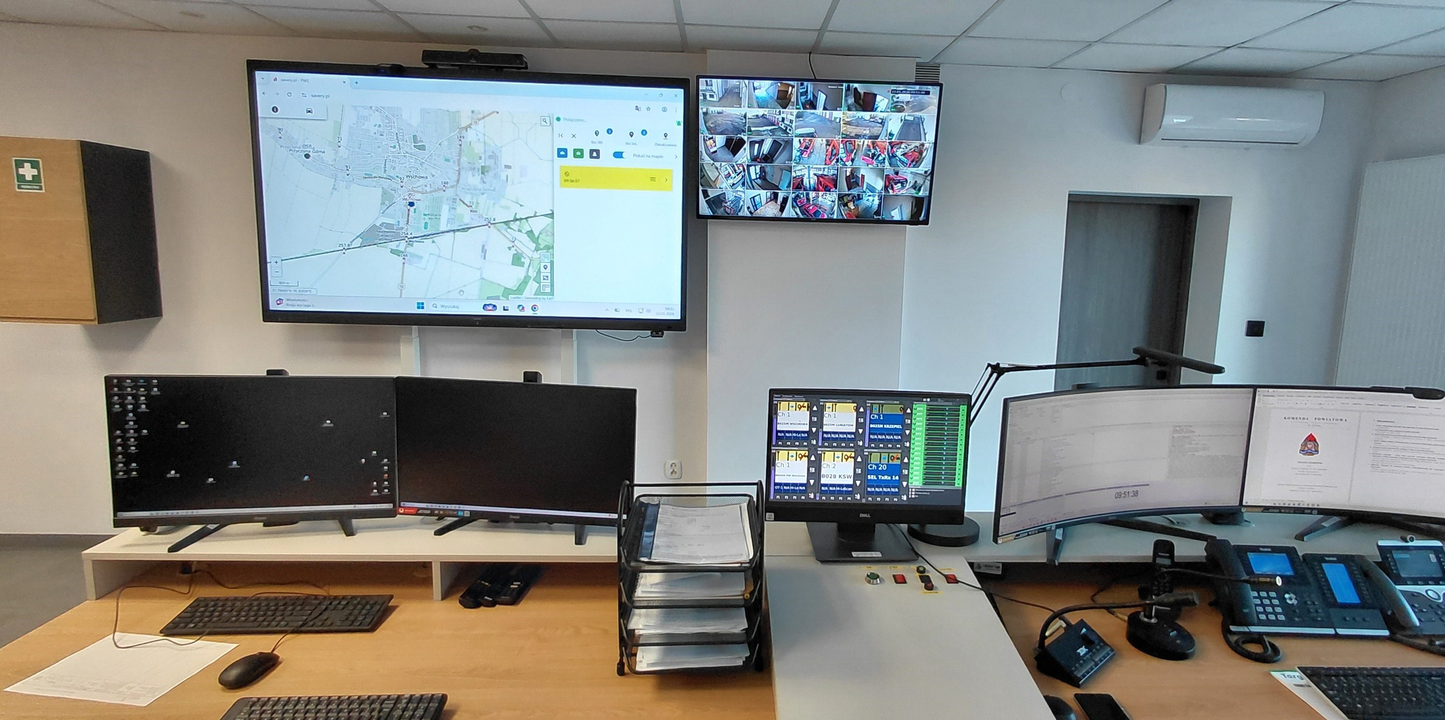 Stanowisko Kierowania KP PSP we Wschowie przeszło remont