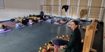 Zajęcia relaksacyjne w bielskiej komendzie