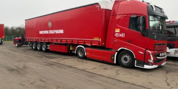 Nowy zestaw i wózek widłowy dla żarskiej straży pożarnej