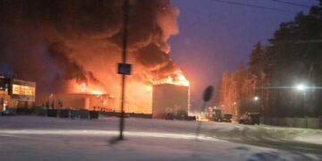 Pożar dużej hali pod Częstochową