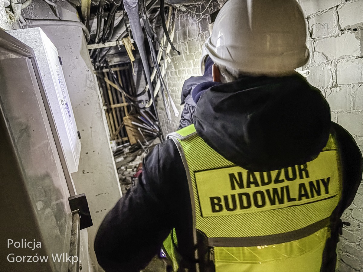 Wybuch i pożar w bloku w Gorzowie Wielkopolskim