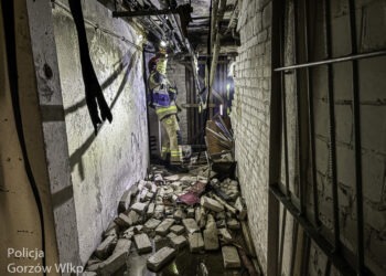 Wybuch i pożar w bloku w Gorzowie Wielkopolskim