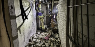 Wybuch i pożar w bloku w Gorzowie Wielkopolskim