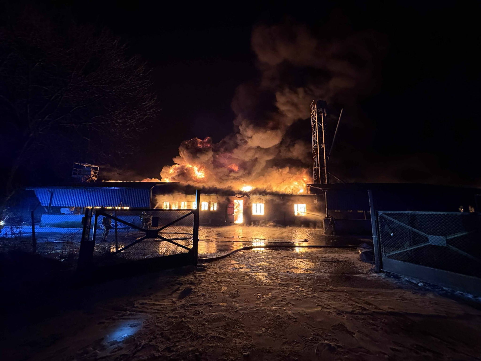 W Wielkopolsce spłonęła hala wypełniona zbożem i paszą