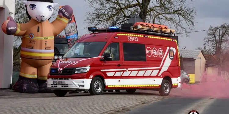 Niecodzienny SLRR strażaków z jednostki OSP Kamionki