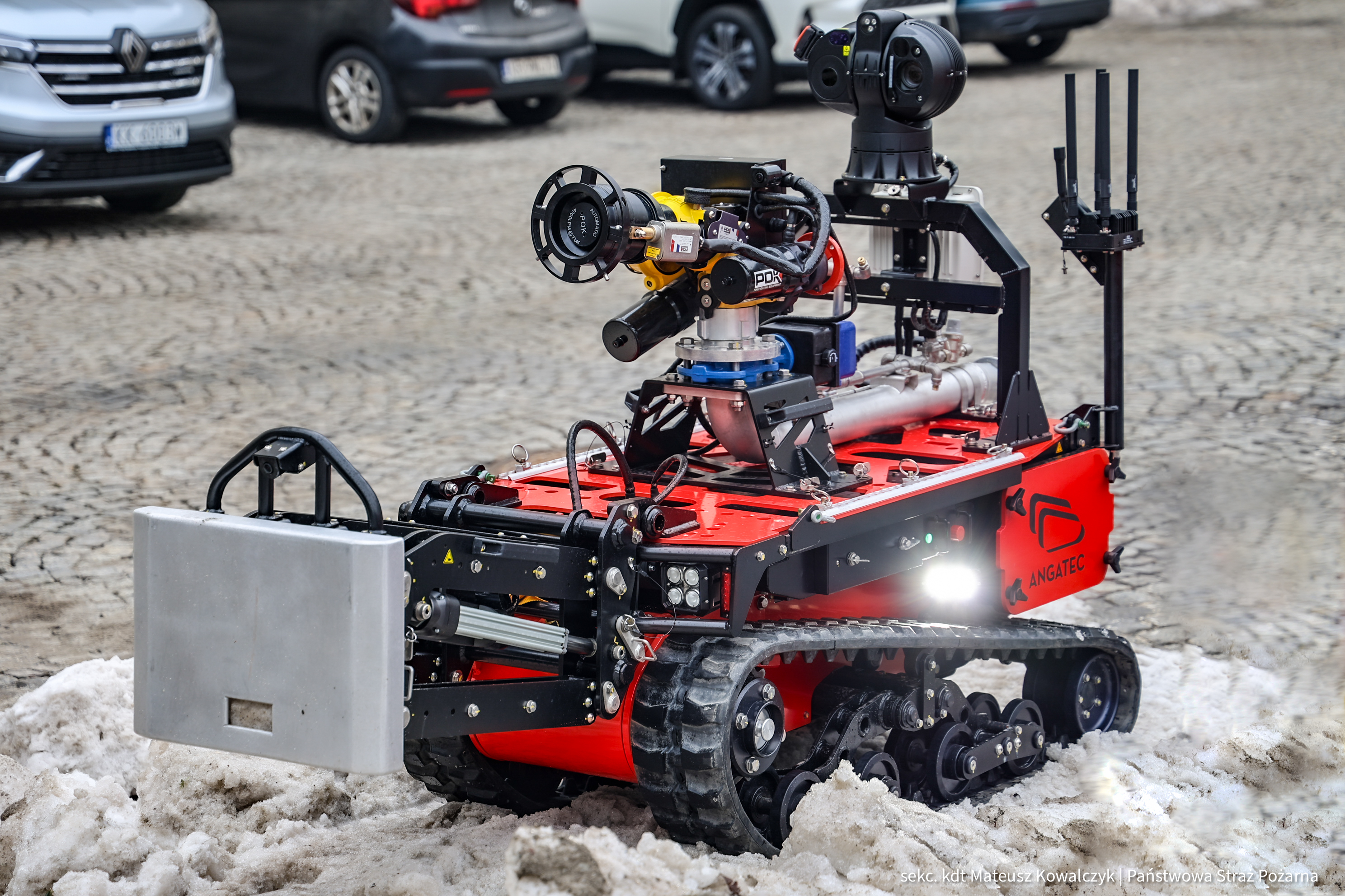 Robot TEC 800 w Szkole Aspirantów PSP w Krakowie