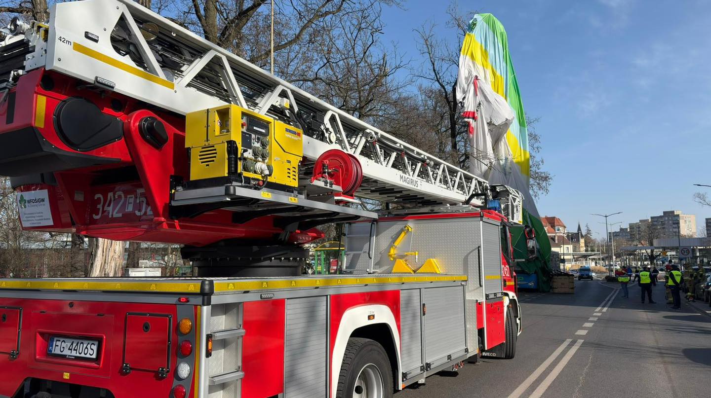 Tragiczny wypadek balonu w centrum Zielonej Góry