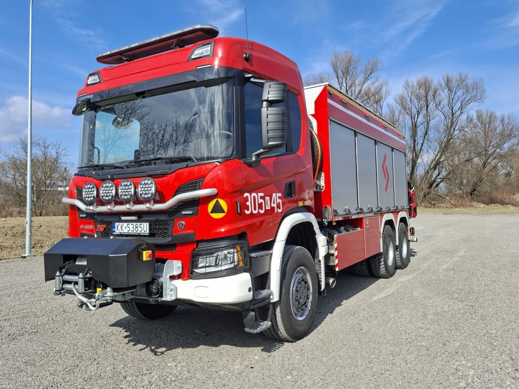 Nowa techniczna Scania dla krakowskiej straży pożarnej