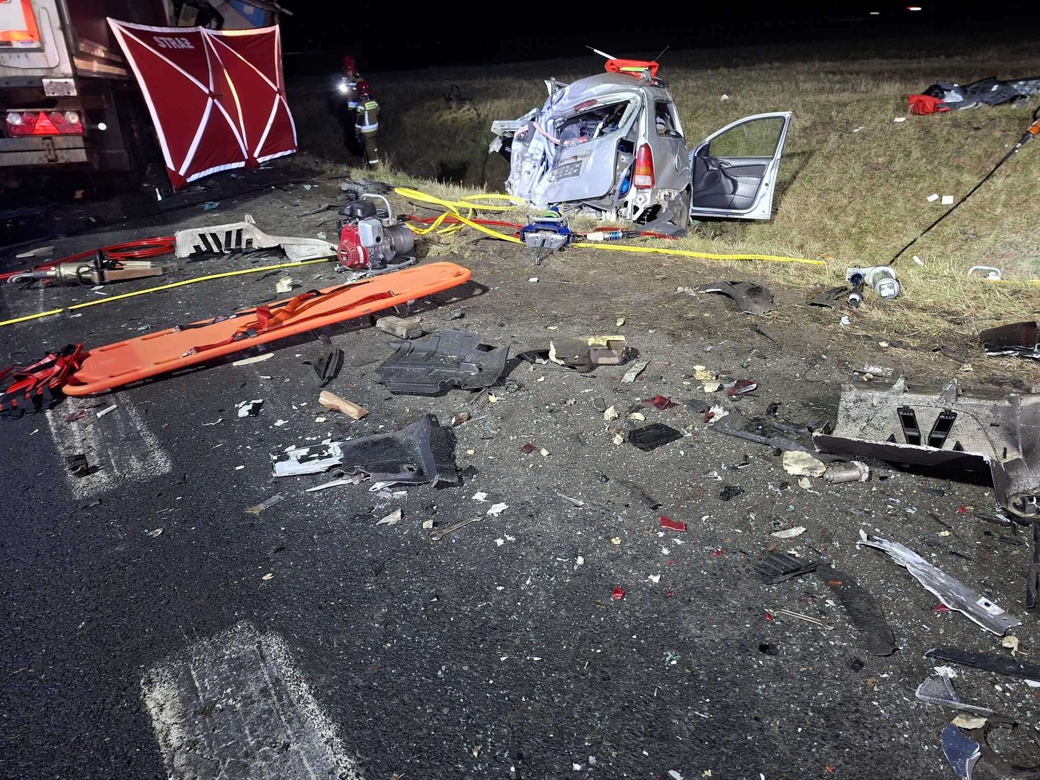 Tragedia na drodze wojewódzkiej nr 119. Nie żyją dwie osoby