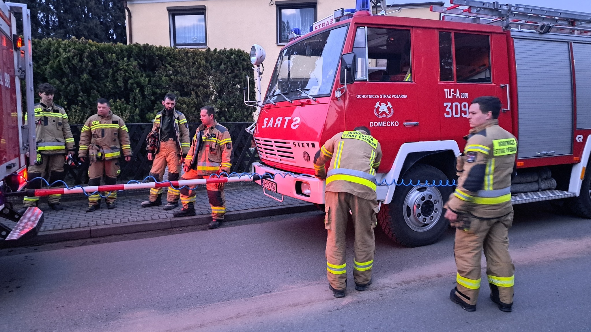 47-letni wóz OSP Domecko zepsuł się podczas akcji