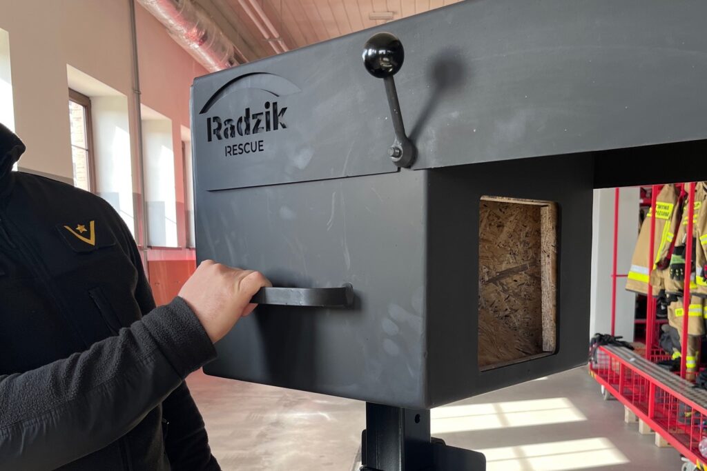 Domki ogniowe trafiły do Państwowej Straży Pożarnej