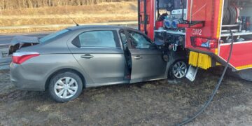 Seria na S7. W trakcie działań w wóz strażacki uderzyła osobówka