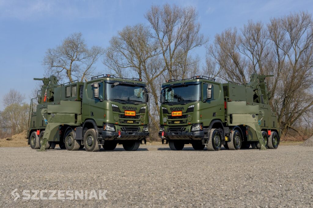 SZCZĘŚNIAK Pojazdy Specjalne dostarczy kolejne ciężkie pojazdy dla Szwedzkich Sił Zbrojnych
