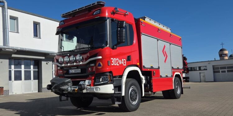 Szczecińska straż pożarna z nowym ‘technikiem’