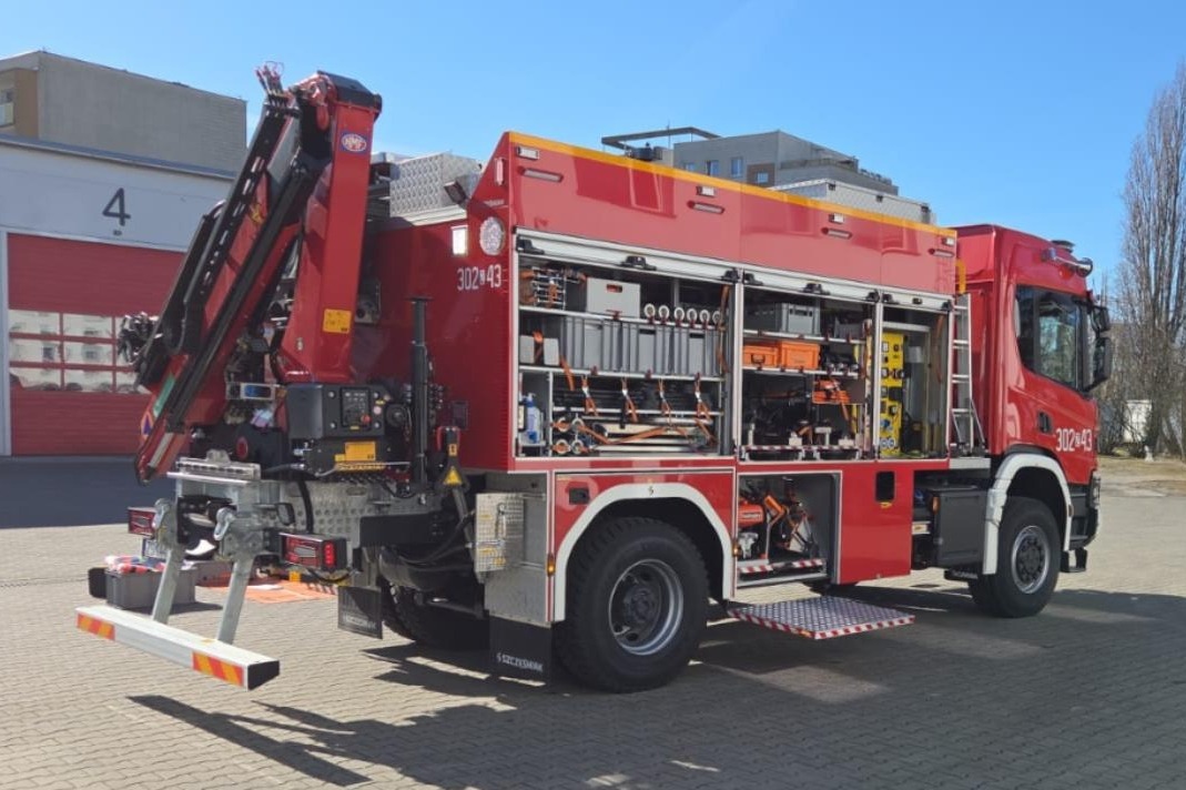 Szczecińska straż pożarna z nowym ‘technikiem’
