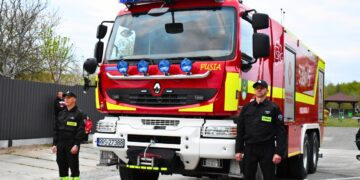 Ciężki gaśniczy Kerax w podziale bojowym OSP Kozodrza