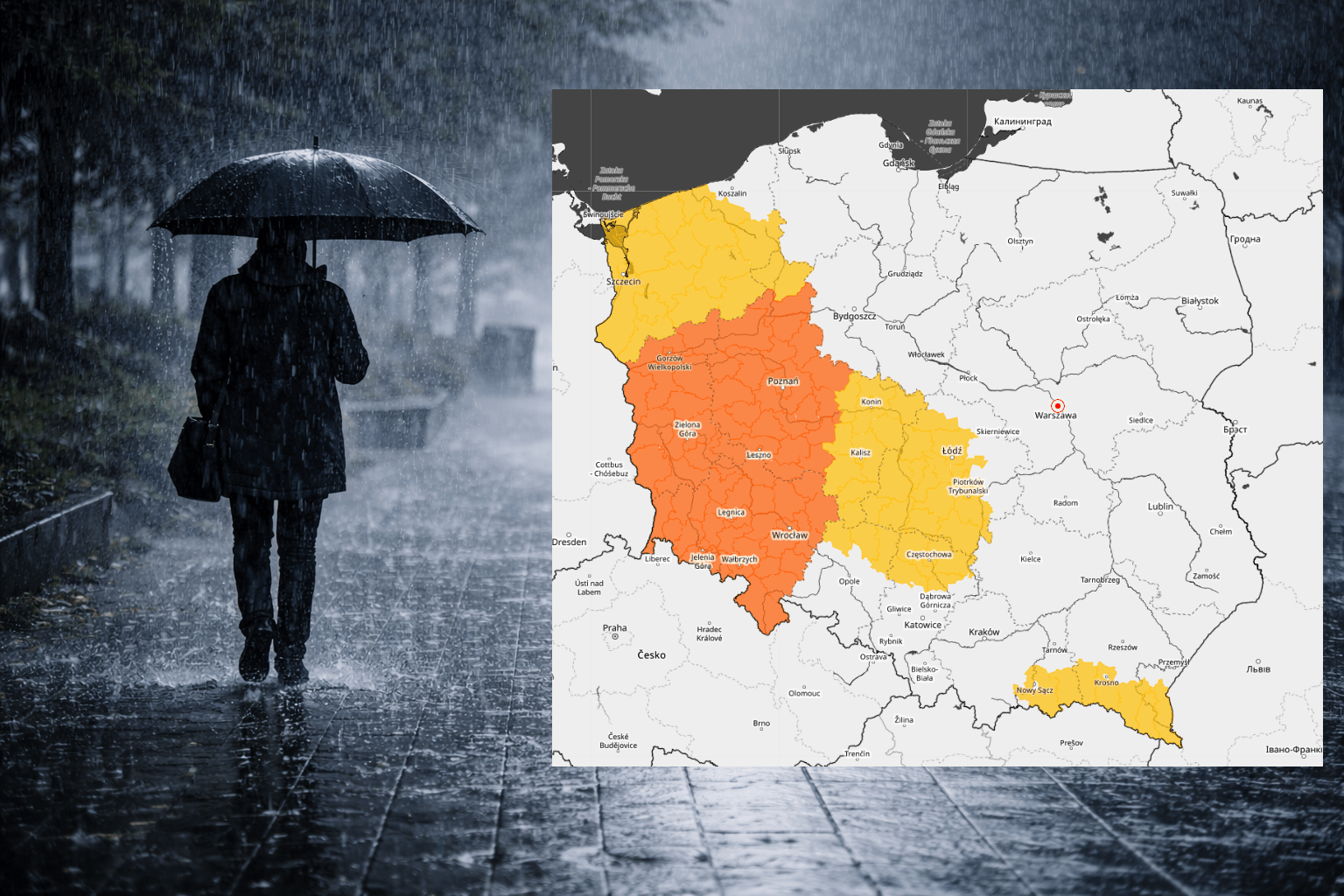 IMGW ostrzega przed ulewami. Służby w gotowości