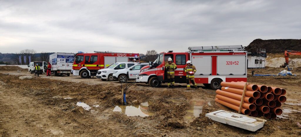 Tragiczny wypadek na budowie przy A4. Wezwano śmigłowiec LPR