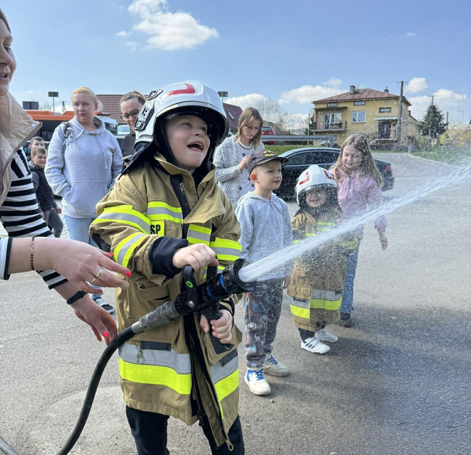 Pierwsze spotkanie Dziecięcej Drużyny Pożarniczej w Żarnowcu