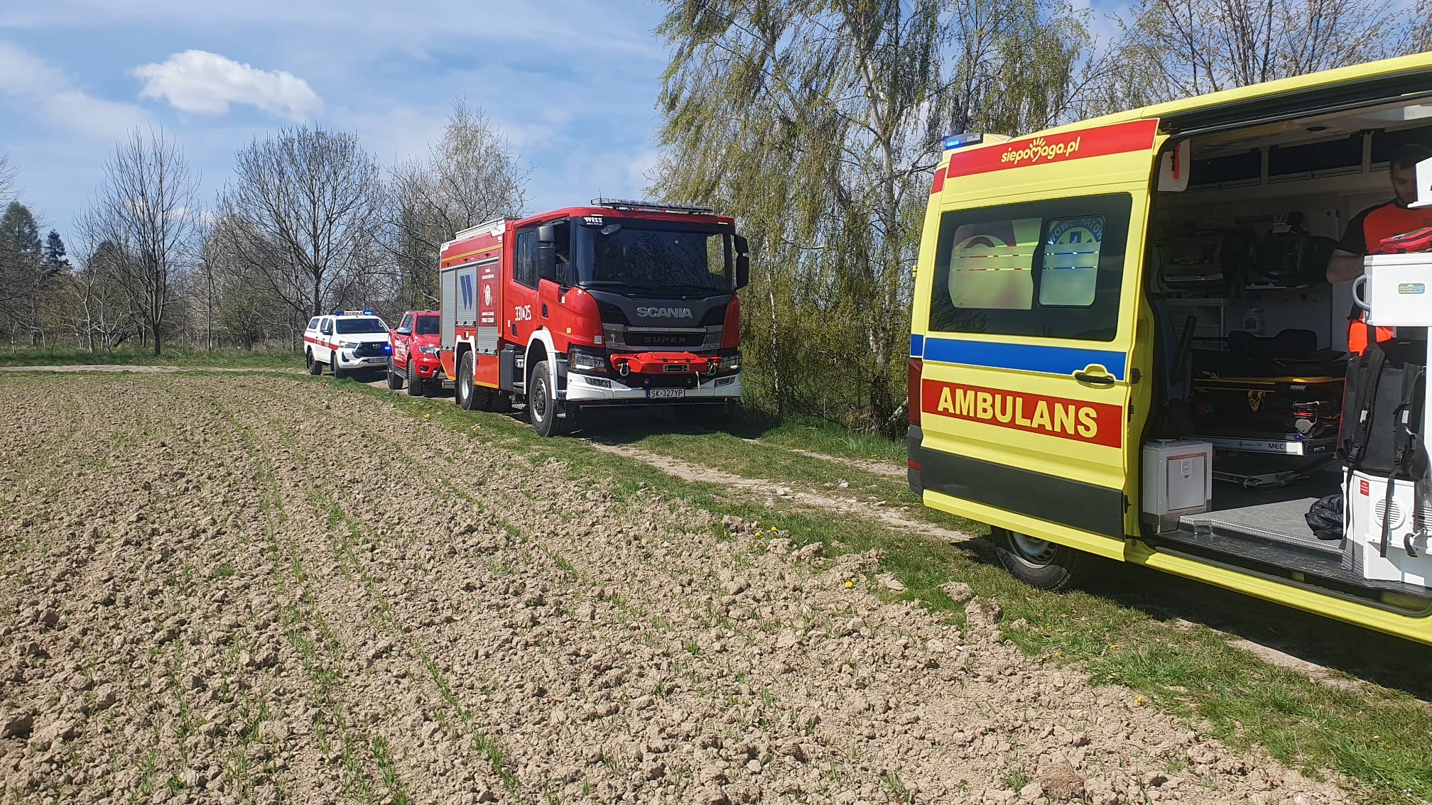 Awaryjne lądowanie szybowca w Bielsku-Białej