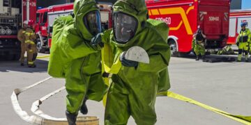 Wspólne ćwiczenia ZSP i PSP w Policach