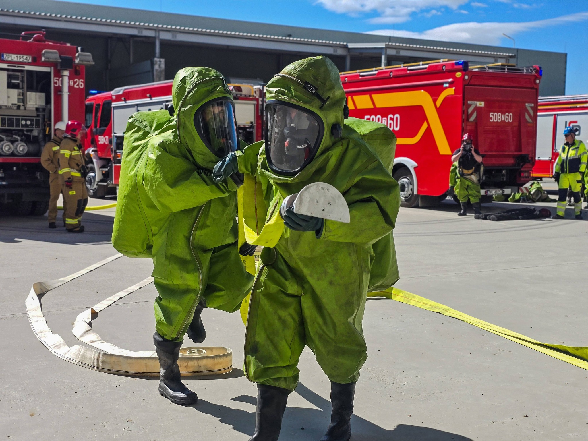 Wspólne ćwiczenia ZSP i PSP w Policach