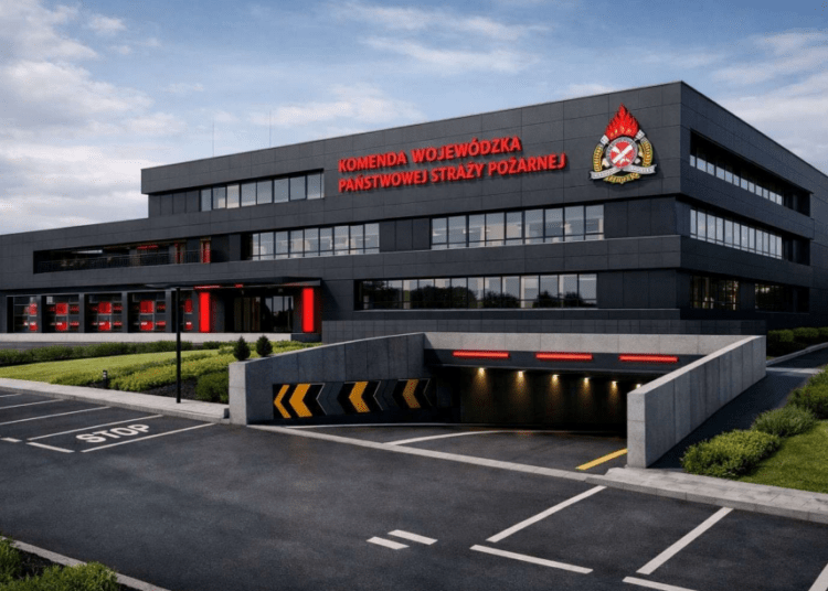 Przykładowa wizualizacja wygenerowana przez AI/KW PSP Lublin