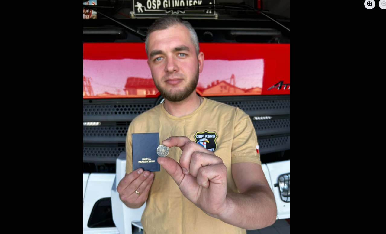 Tobiasz z OSP Glinojeck został dawcą szpiku