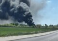 Pożar odpadów w Nowym Modlinie. Trwa akcja gaśnicza