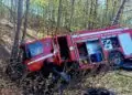 Wypadek z udziałem wozu strażackiego. Jedna osoba nie żyje