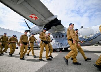 Moduł GFFF na ćwiczeniach. Strażacy polecieli wojskową CASĄ