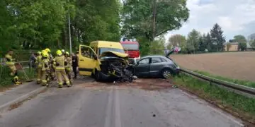 Wypadek pod Lublinem. Ponad dwadzieścia osób rannych