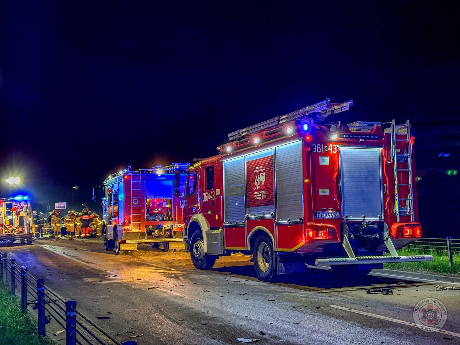 Wypadek na DW645 w Morgownikach. Kierowca ciężko ranny