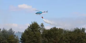 Tragedia podczas akcji. Rozbił się śmigłowiec gaśniczy