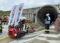 „Tunel 2026”. Ćwiczenia w budowanym tunelu na S19. Największe zainteresowanie wzbudziły roboty gaśnicze