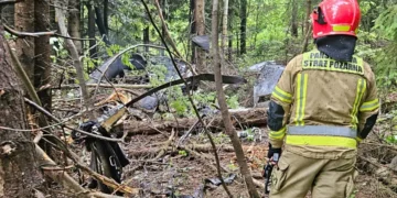 Tragiczna katastrofa śmigłowca w Małopolsce. Pilot zginął na miejscu