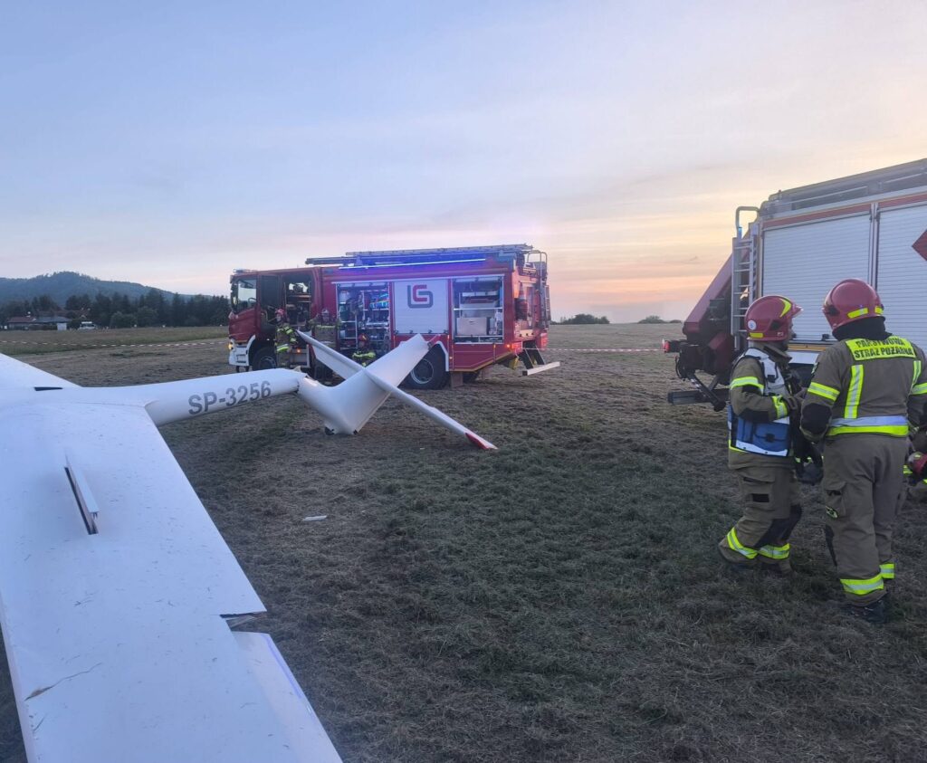 W Bielsku-Białej rozbił się szybowiec. Jedna osoba nie żyje
