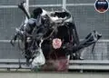 Tragedia w Ząbkach. Audi rozpadło się na części [FILM]