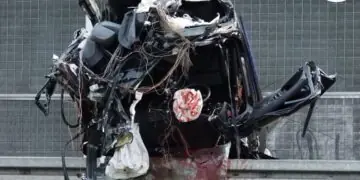 Tragedia w Ząbkach. Audi rozpadło się na części [FILM]